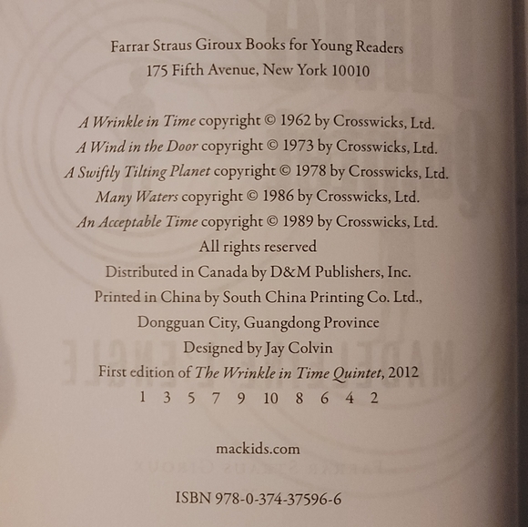 The Wrinkle In Time | By Madeleine L'Engle Limited Edition Quintet Box Set - Picture 2 of 12